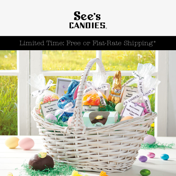 Build the Perfect Easter Basket with See's! 🐰