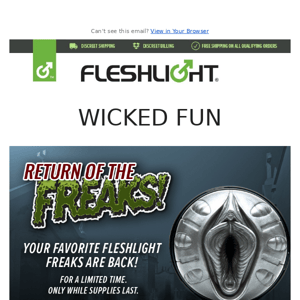 It's the last week to snatch the Fleshlight Freaks!