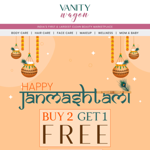 Buy Two Get One Free! Happy Janmashtami already!😃🥳