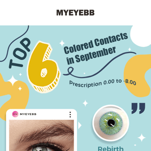 Top 6 Colored Contacts in September🔥