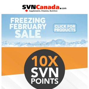 Freezing February Sale + 10x the Points 🙌