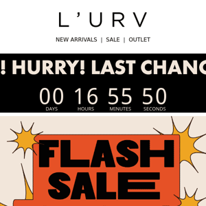 HURRY! LAST CHANCE!