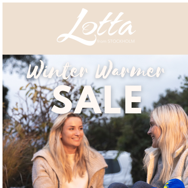 Reminder: Up to 40% off selected winter warmers ❄️