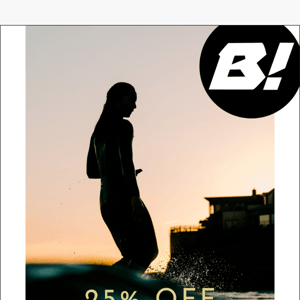 Time's almost up. 25% OFF EVERYTHING! Spring Sitewide Sale ending soon.