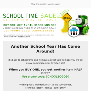 School Time SALE! BOGO 50% OFF 🚍. Last day to save!