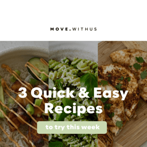3 Quick & Easy Dinner Recipes 🌮