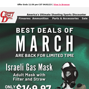 Our Hottest Deals of March Are Back!