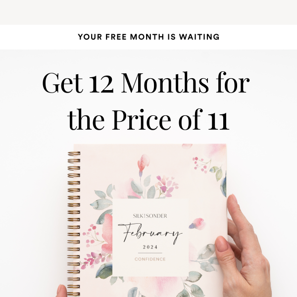 12 months for the price of 11?! You've got it👉