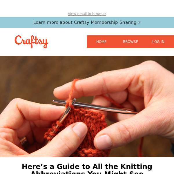 A Guide to All Knitting Abbreviations