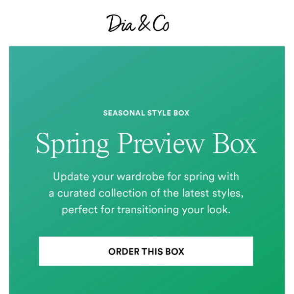 Seasonal Style Box: SPRING PREVIEW