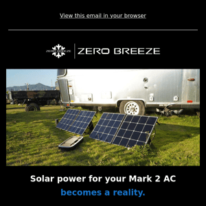 Pre-order Of Solar Panels For Mark 2 Are Available!