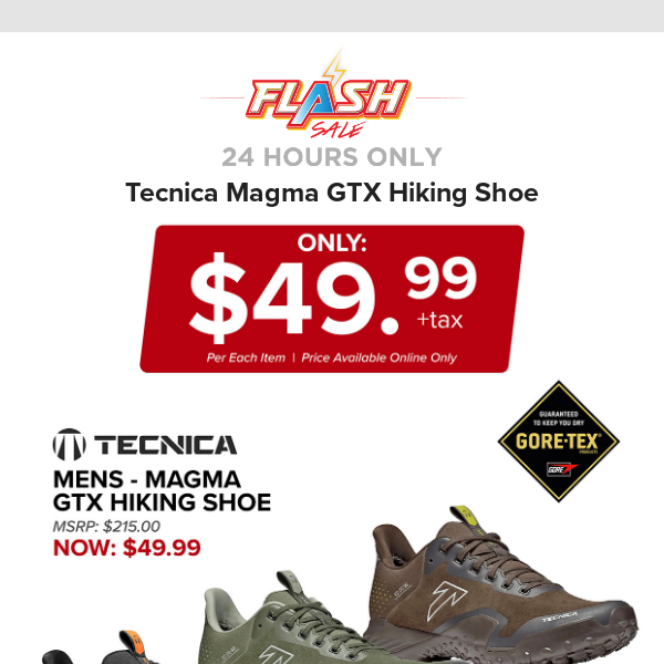 🔥  24 HOURS ONLY | TECNICA MAGMA HIKING SHOE | FLASH SALE