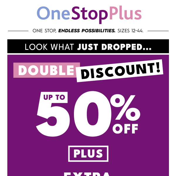 OMG! Shop up to 50% off + an EXTRA 20% off