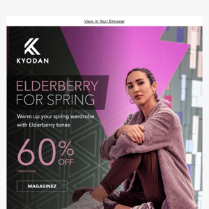 Chic and cozy in ELDERBERRY - 60% off