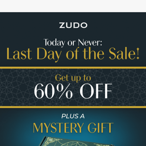 Last call for 60% off and a surprise gift!