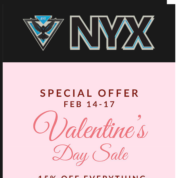 15% Off All Products - Valentines Day Sale!