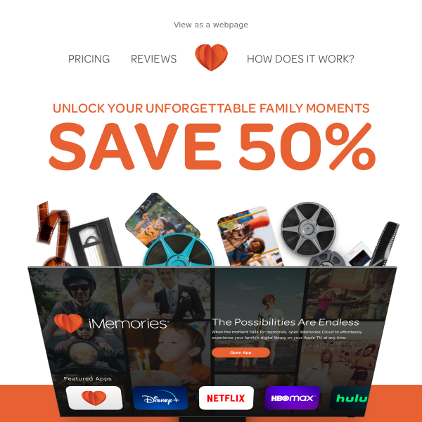 50% Off - Digitize Your Favorite Family Memories