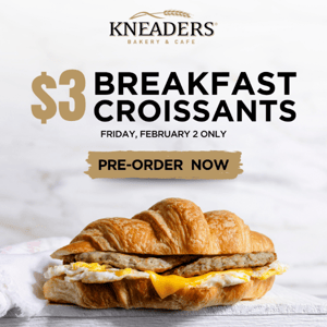 $3 Breakfast Croissant Sandwich