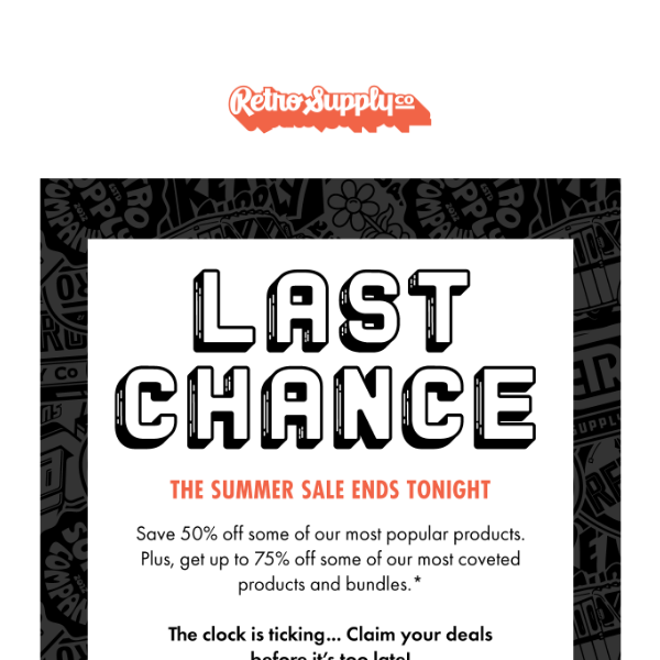 [LAST CHANCE] The Summer Sale ends tonight