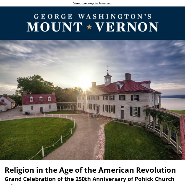 Upcoming Event: Religion in the Age of the American Revolution