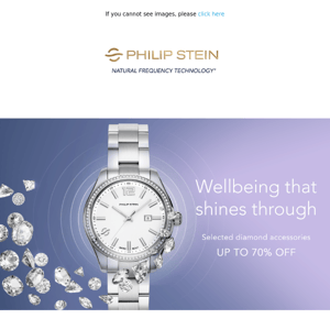 Wellbeing that Shines through ✨ Selected diamond Watches Up to 70% OFF!