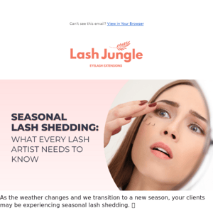 The Truth About Seasonal Lash Shedding 🍂