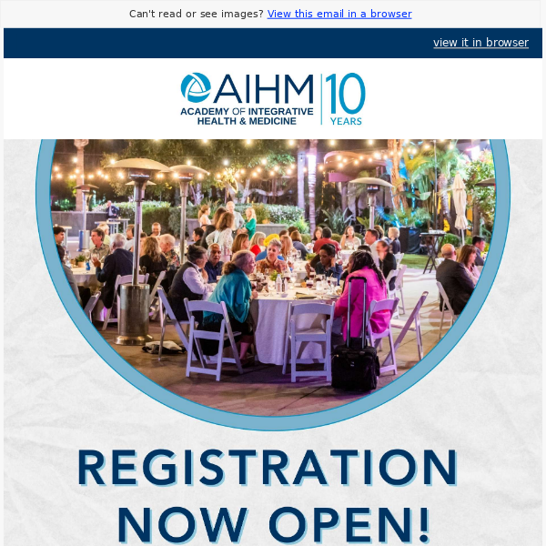 REGISTRATION NOW OPEN: AIHM’s First Annual Whole Health Conference, Bringing Whole Health To Life. 🎉