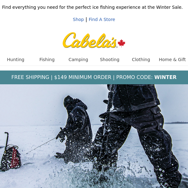 From augers to reels, great ice fishing deals - Cabelas Canada