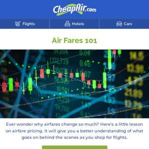 Why do airfares change all the time?