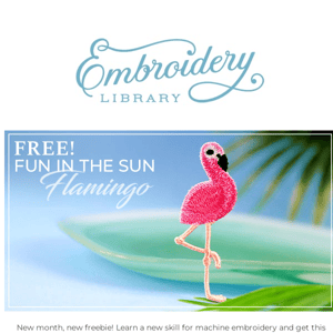 FREEBIE TIME! Get the Freestanding Flamingo Design