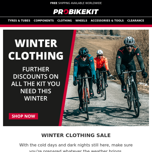 Winter Clothing Sale | Up to 55% off