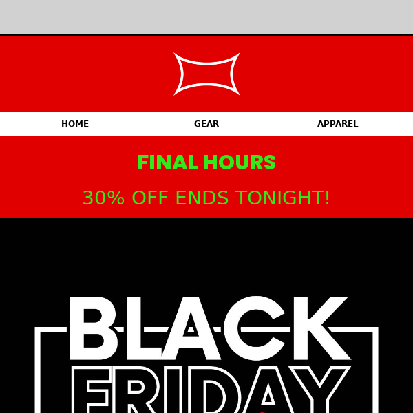 FINAL HOURS - 30% off Everything + FREE Worldwide Shipping