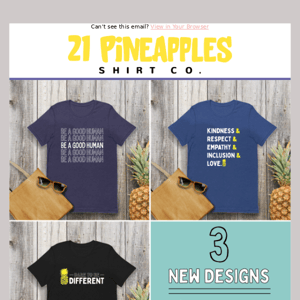 3 BRAND NEW SHIRTS 🍍