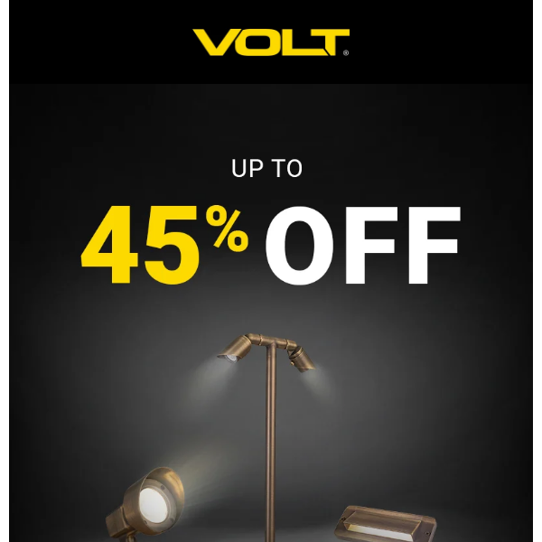 Up to 45% Off Landscape Lighting Overstocks While Supplies Last!