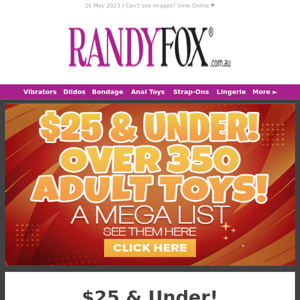 Adult Toys, $25 & Under! 🤩