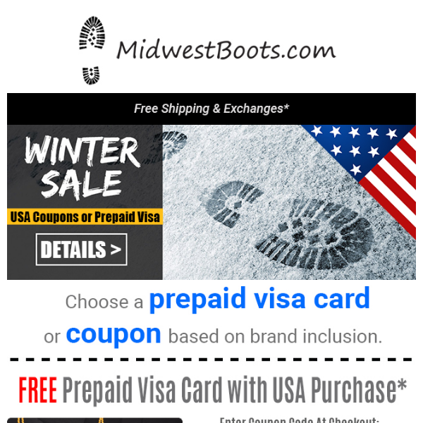 Winter DEALS on U.S.A. Items + FREE Shipping