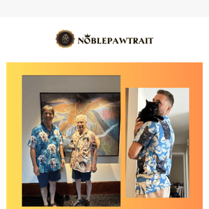 Vacation Mode On! 🏝️🐾 Get Your Pet's Face on a Custom Hawaiian Shirt – Live Preview Available!