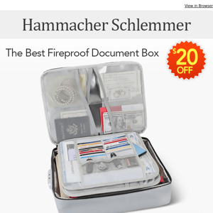 $20 Off The Best Fireproof Document Box