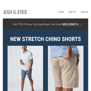 Brand New - Stretch Chino Shorts