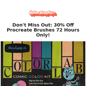 30% off our Procreate brushes - this is not a drill!