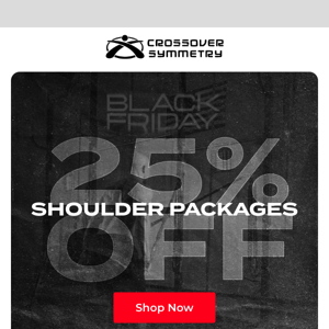 25% OFF SHOULDER PACKAGES!!