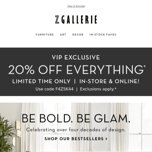 VIP OFFER | 20% Off Everything Just For You ✨