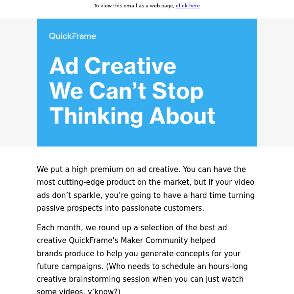 Creative Spotlight: The Best Ads Produced by QuickFrame’s Maker Community in March