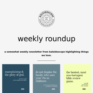 Weekly Roundup: Mansplaining, Baseball, and Burn-Out