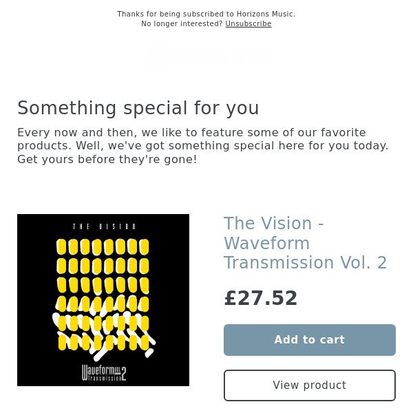 NEW! The Vision - Waveform Transmission Vol. 2 [tresor]