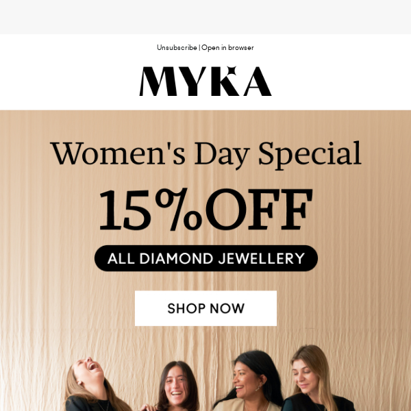 Women's Day Wishes from MYKA!