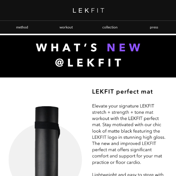 What's New @ LEKFIT Collection