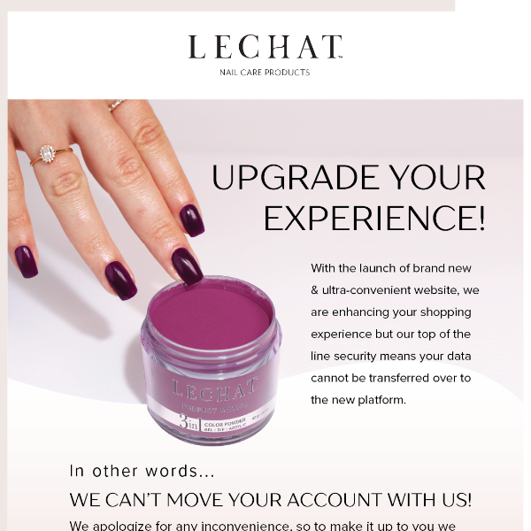 Welcome To Lechat's New Online Shop!