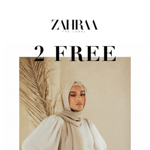 2 Free Hijabs with Purchase of Any Dress