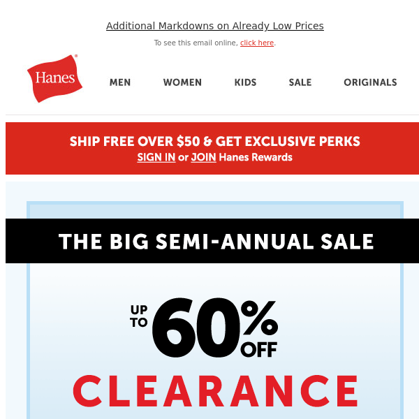 EXTRA 20% OFF Clearance! 💸 - Hanes